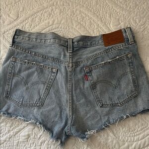 Levi's Women's Faded Blue Jean Shorts